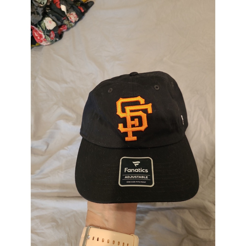 NWT Fanatics San‎ Francisco Giants major league baseball hat OS black Sports